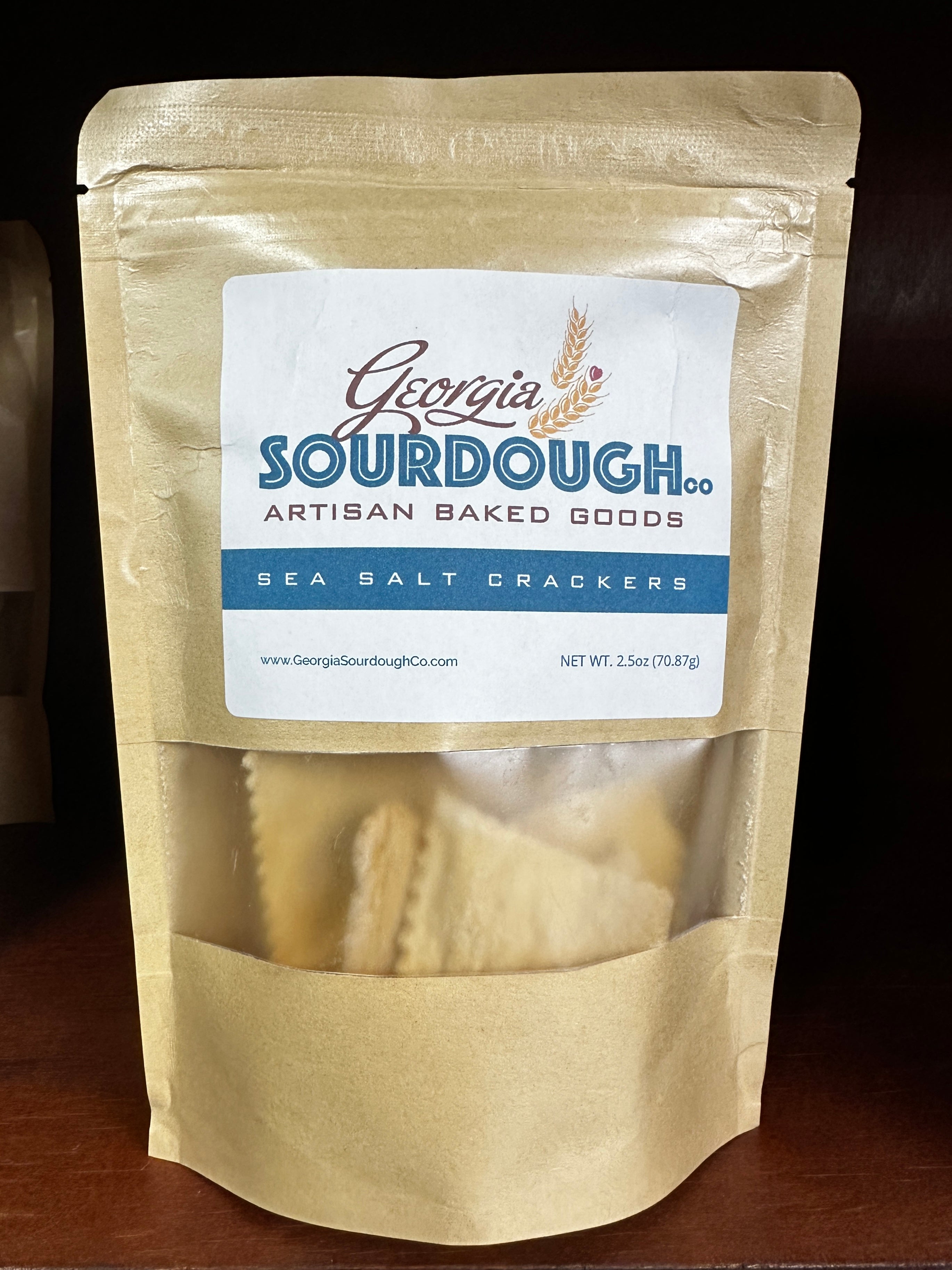 Georgia Sourdough Co. Artisan Sea Salt Crackers