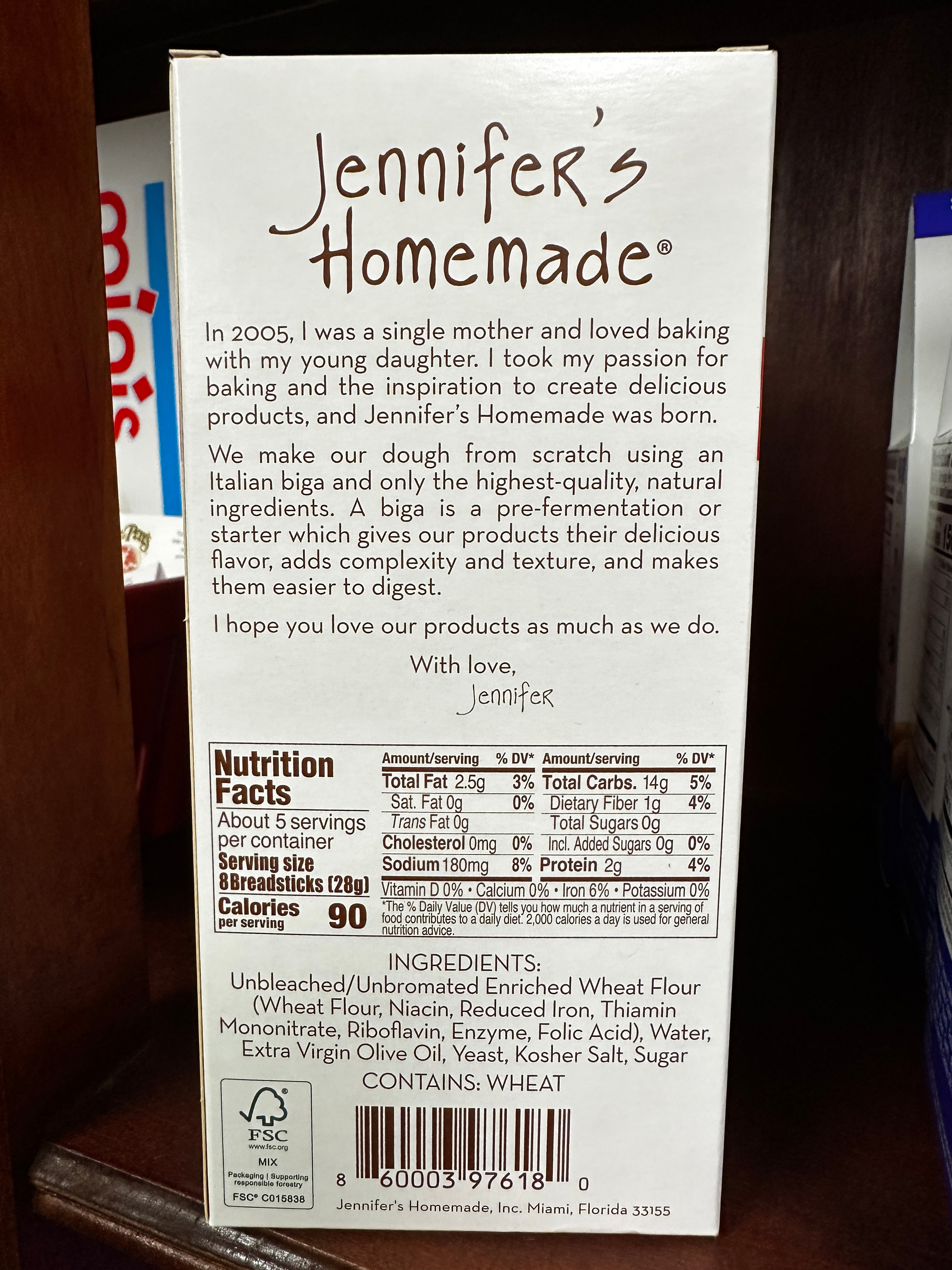 Jennifer's Homemade Original Breadsticks