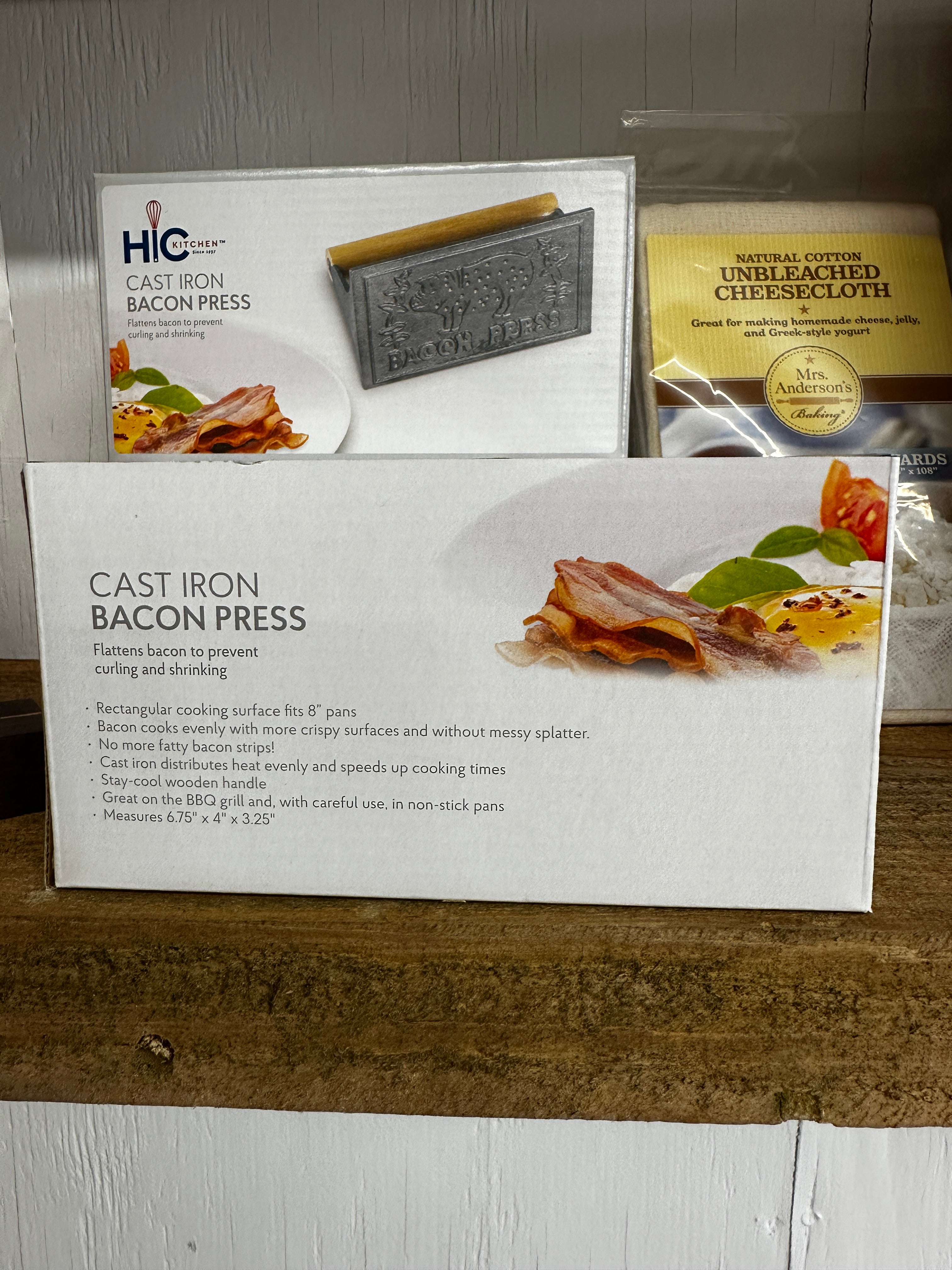 Cast Iron Bacon Press From HIC Kitchen