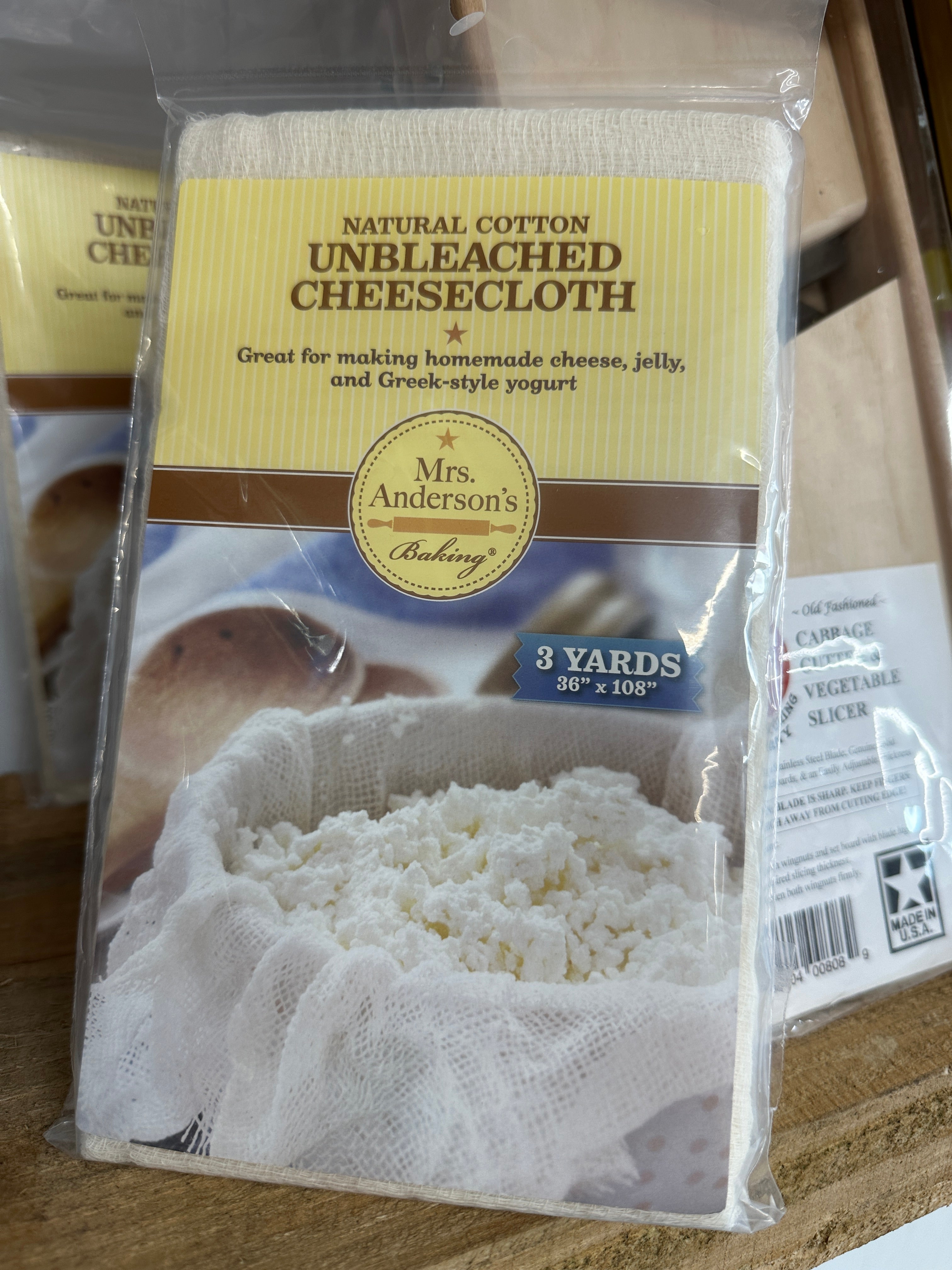 Unbleached Cheesecloth (Natural Cotton)