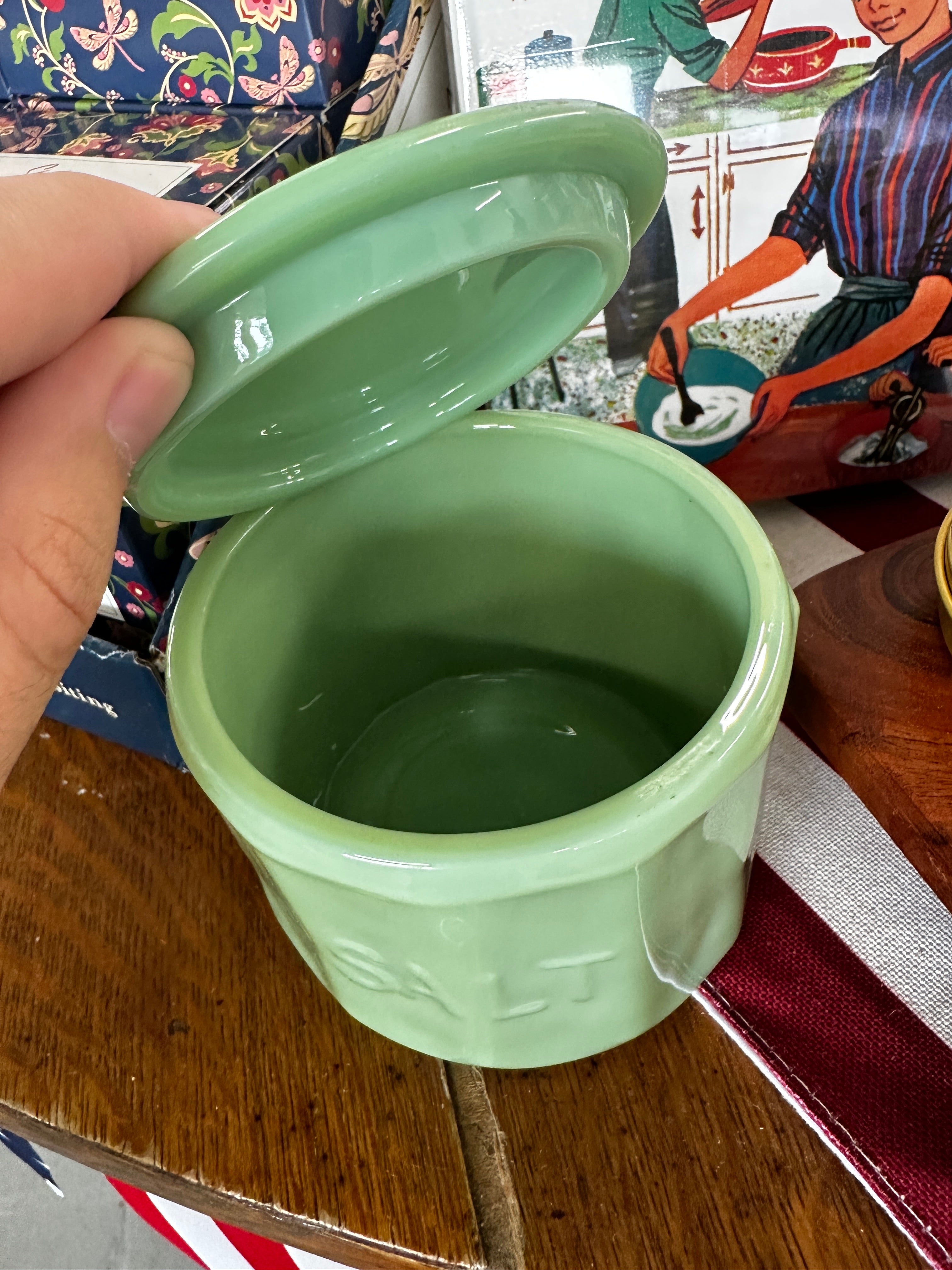 Glass "Salt" Dish with Lid