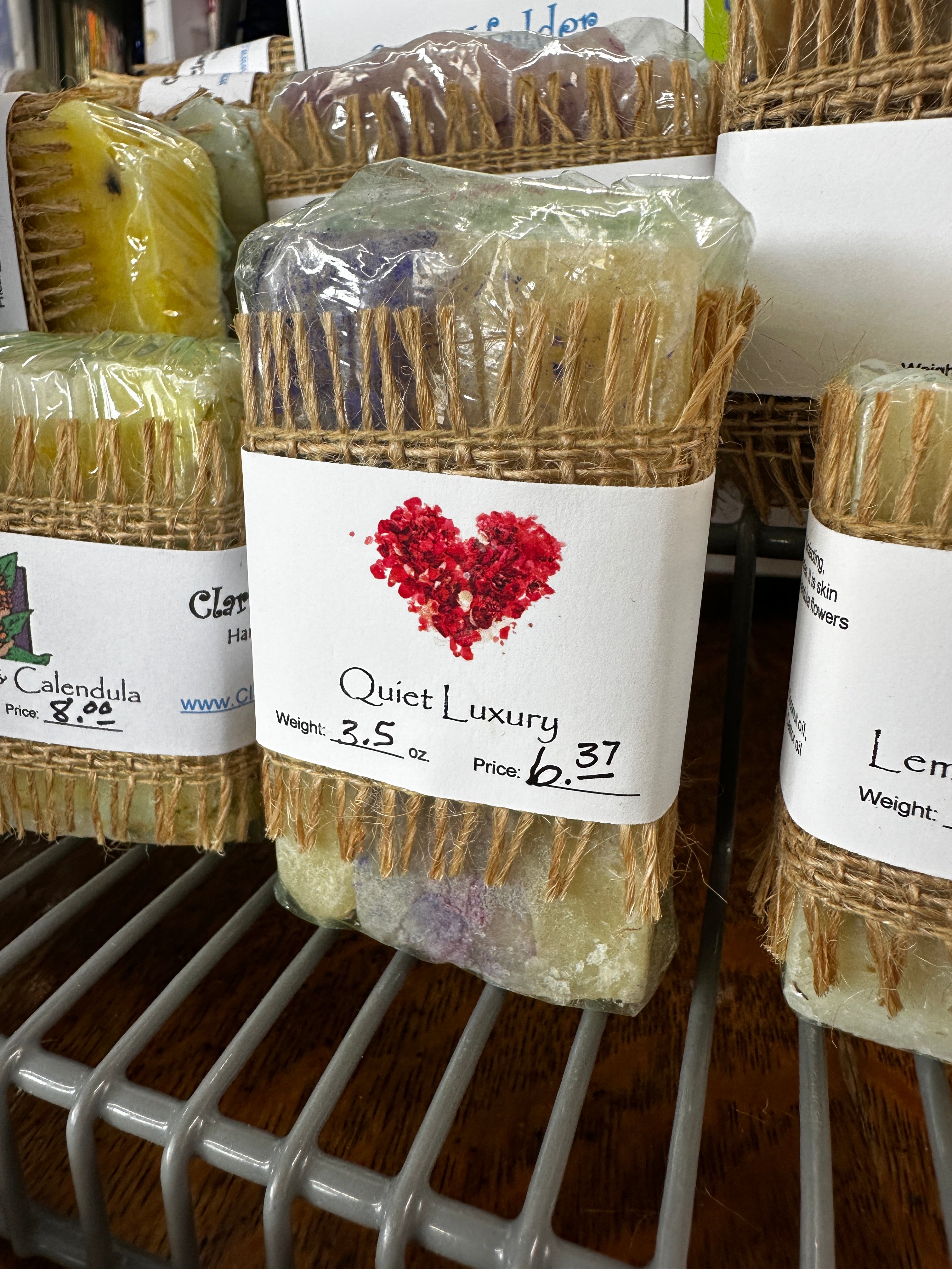 Clare & Trish's Handmade Soap Bars | $1.88 per oz.