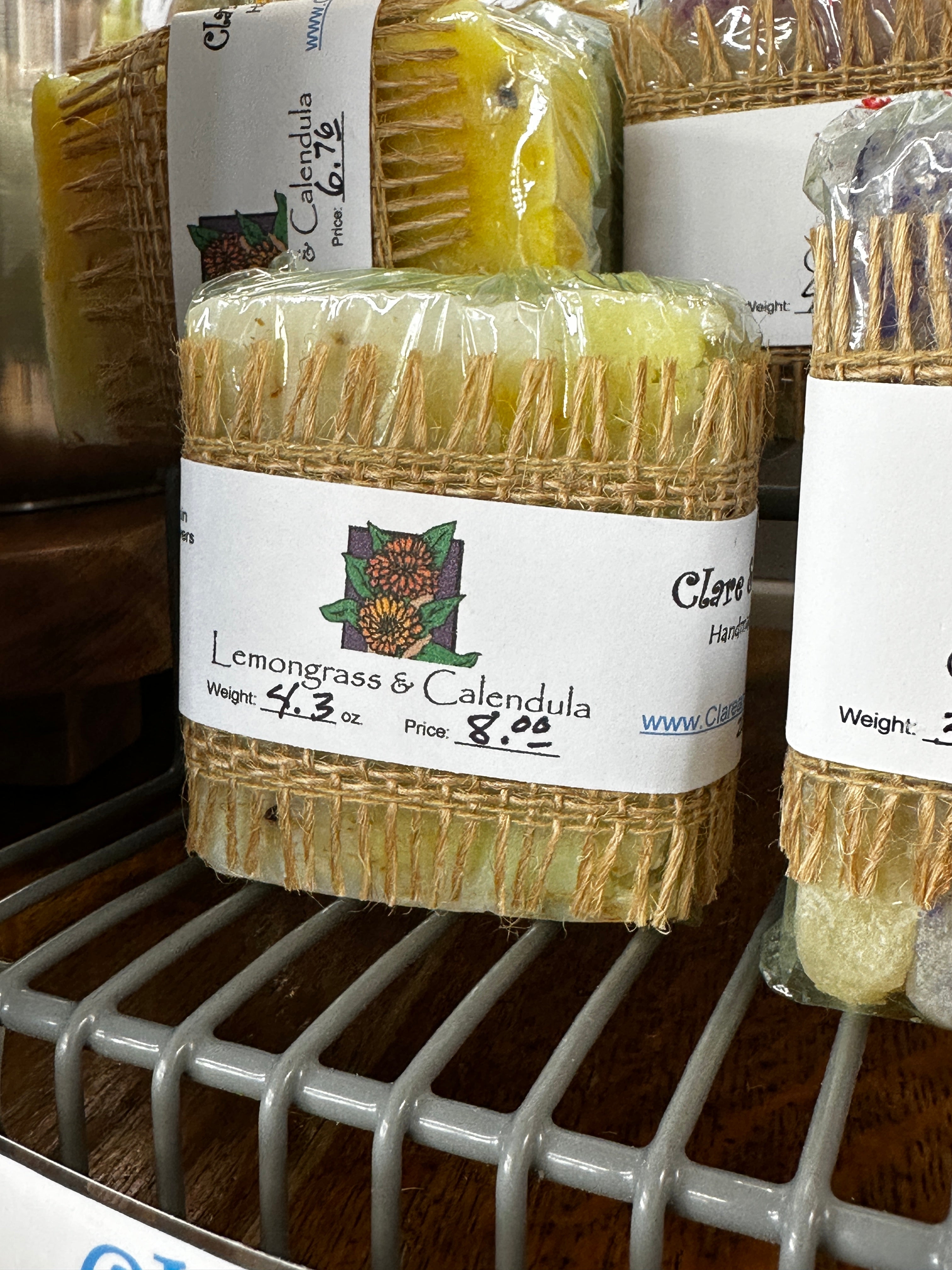 Clare & Trish's Handmade Soap Bars | $1.88 per oz.