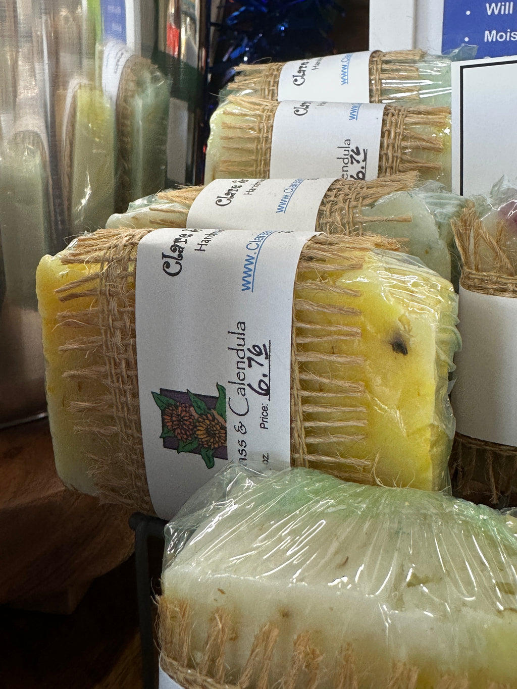 Clare & Trish's Handmade Soap Bars | $1.88 per oz.
