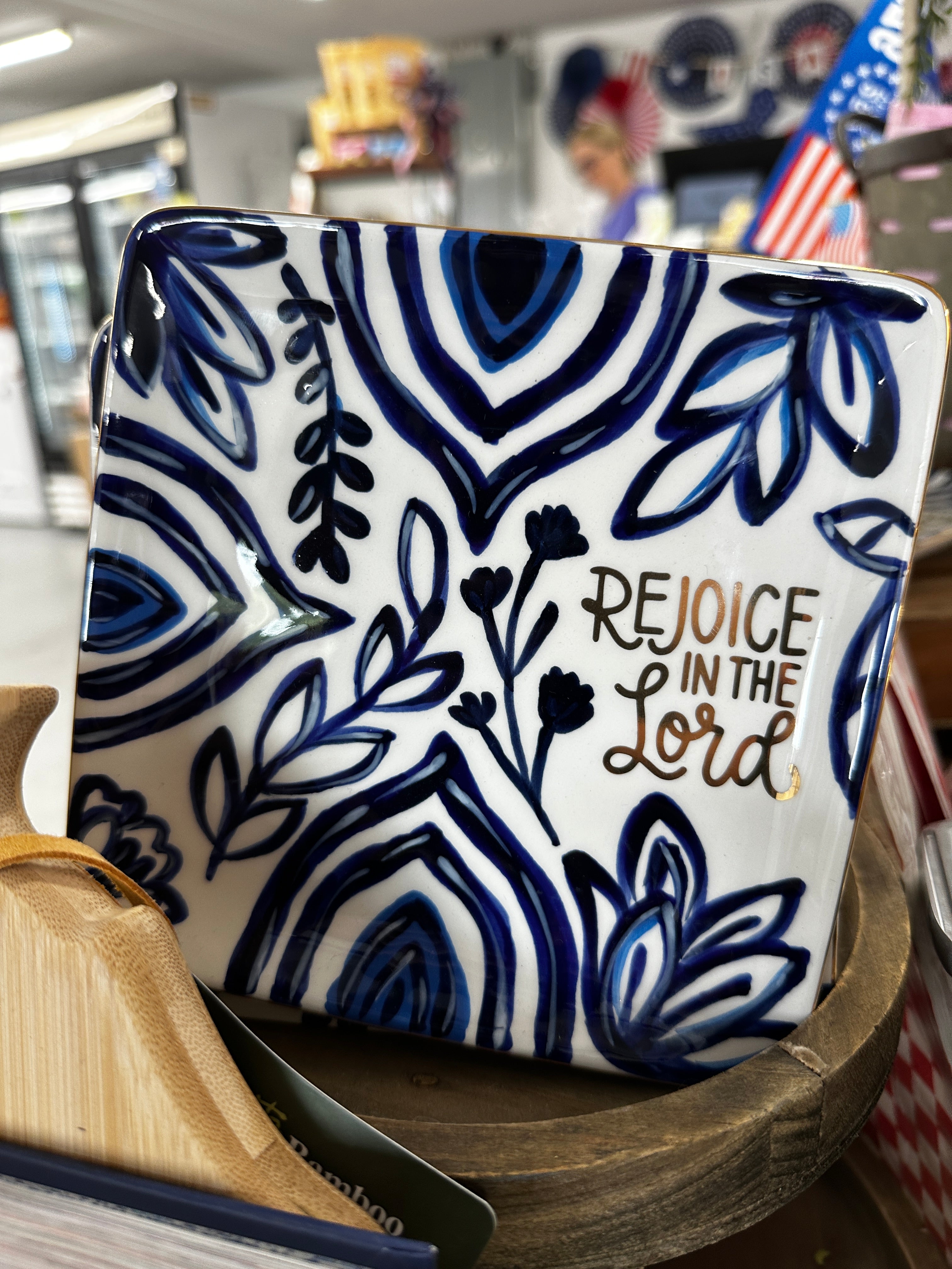 Glass Dish | "Rejoice in the Lord"