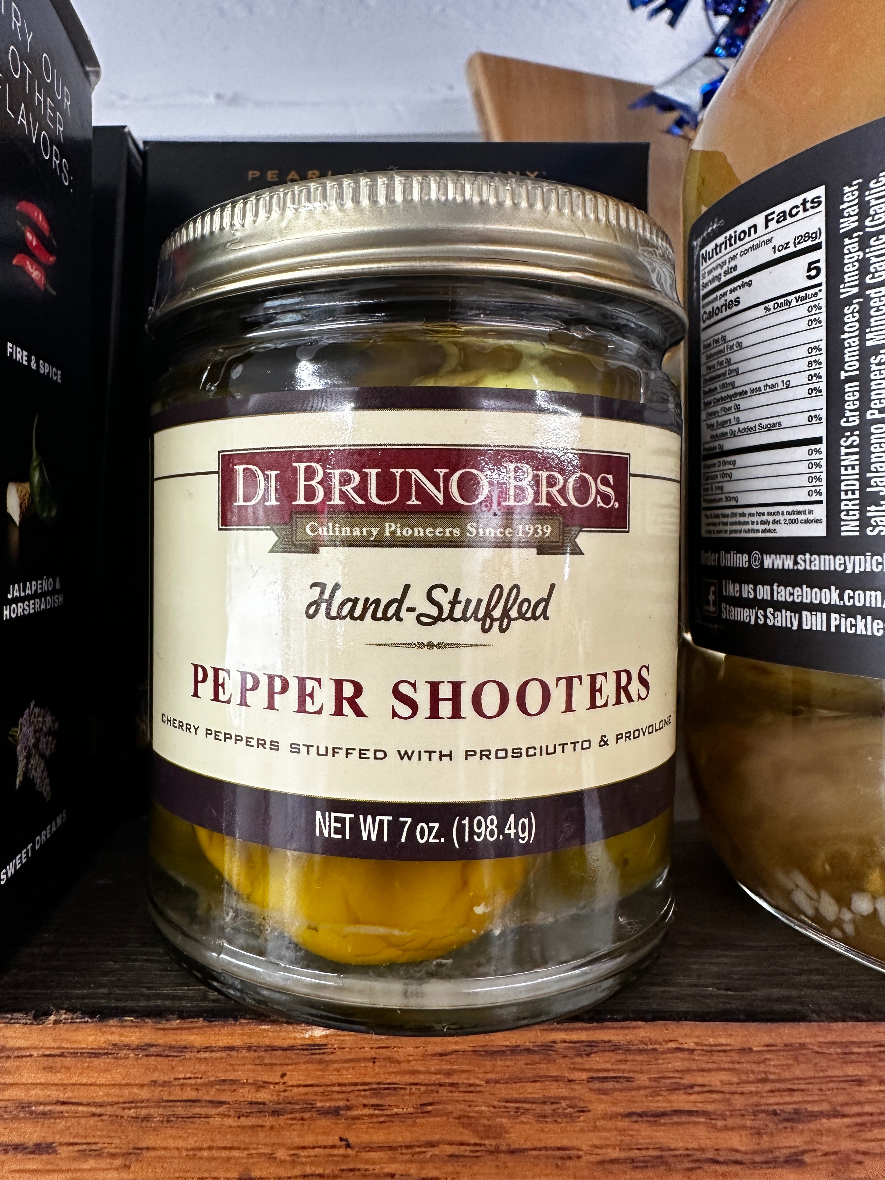 Hand-Stuffed Pepper Shooters by Di Bruno Bros.