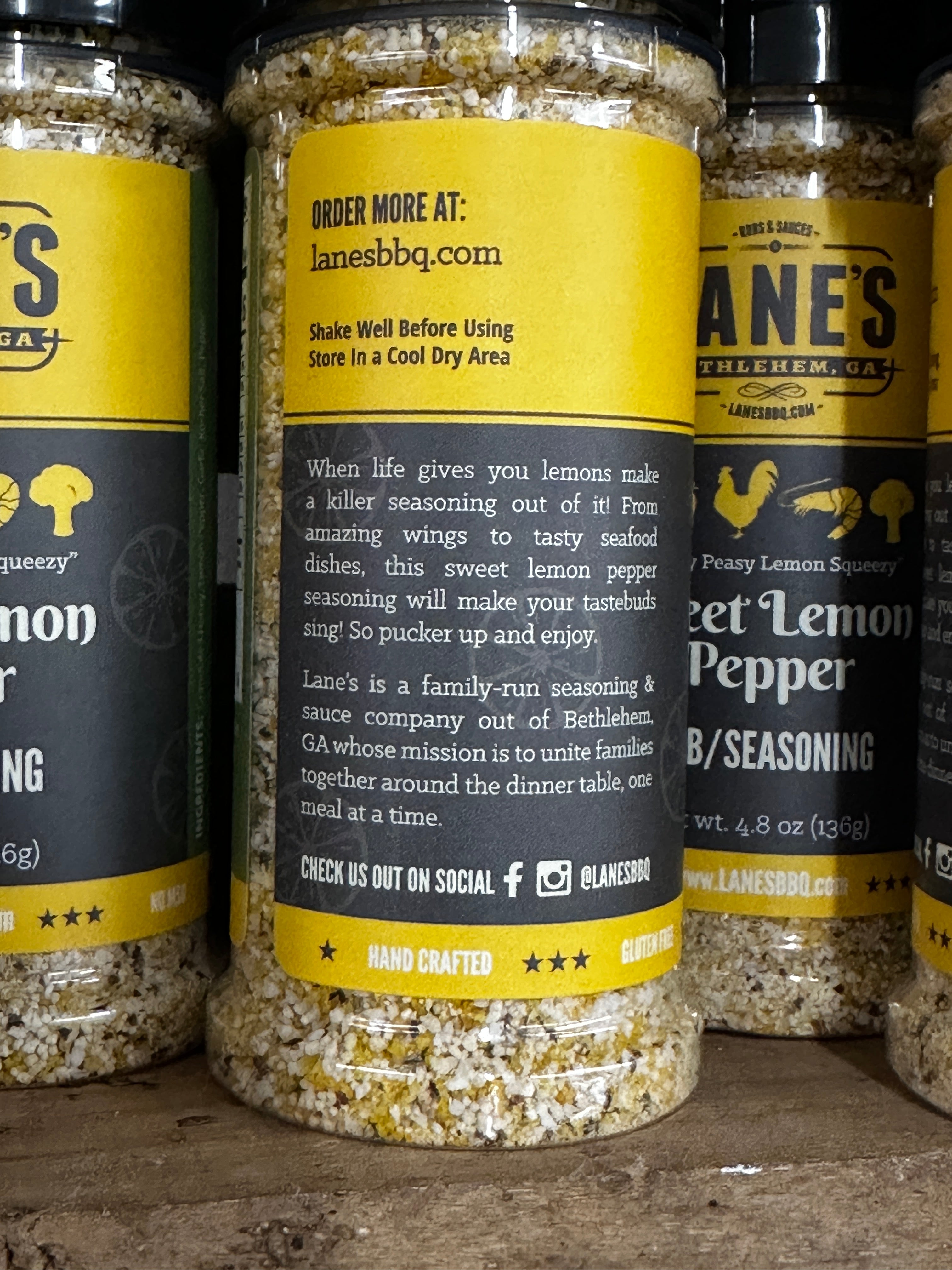 Lane's Sweet Lemon Pepper Rub/Seasoning