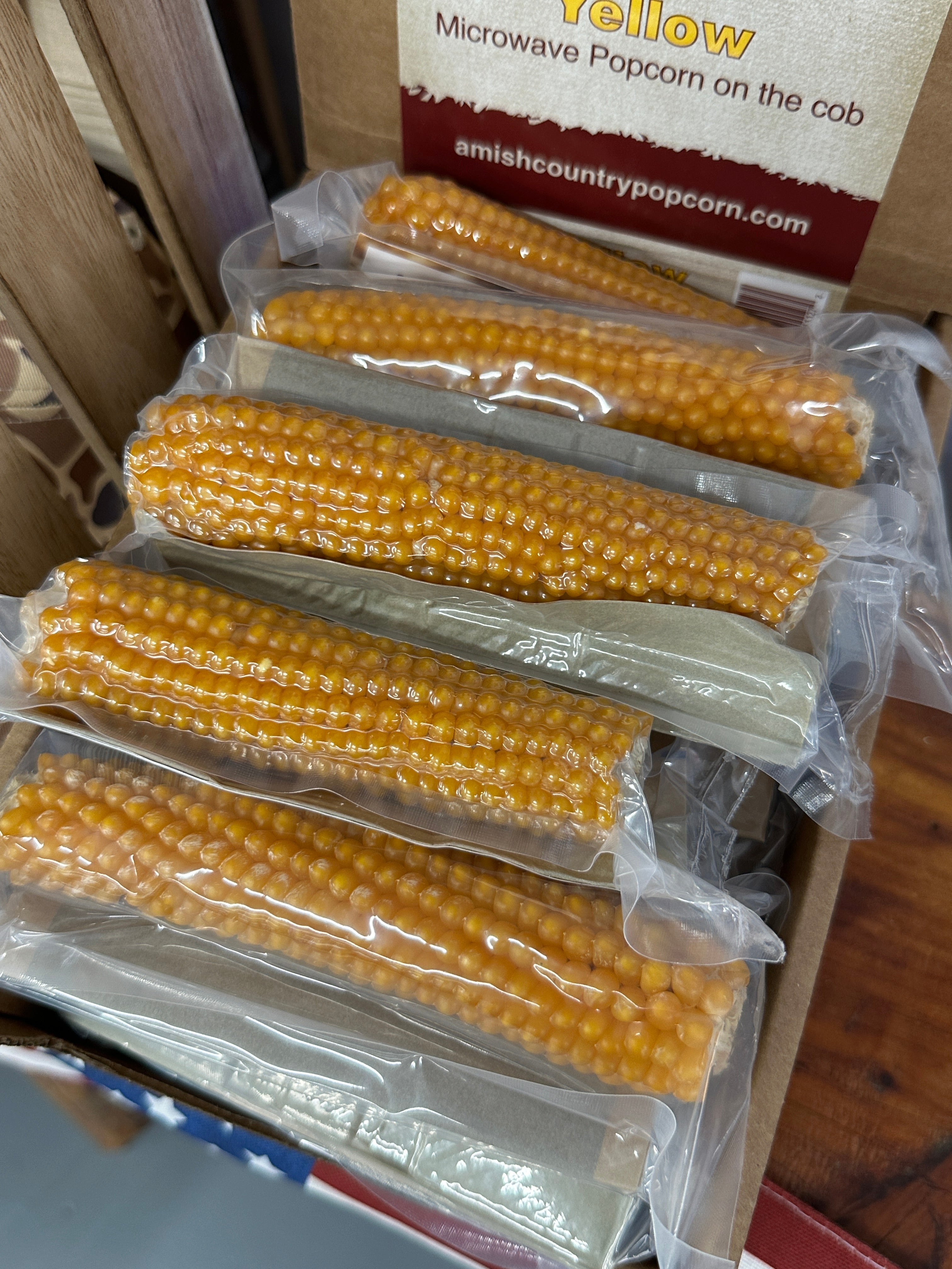 Microwave Popcorn on the Cob