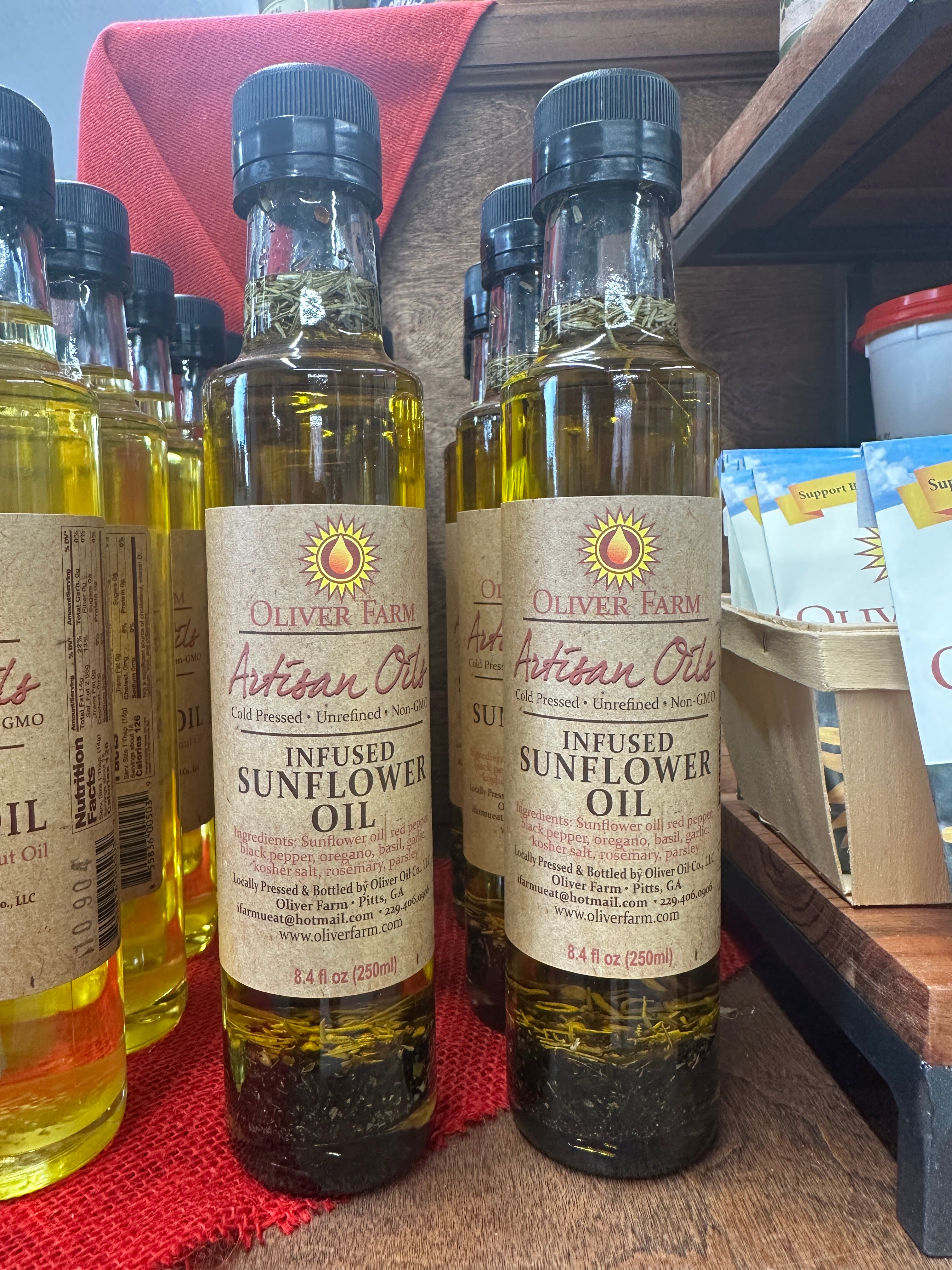 Artisan Infused Sunflower Oil By Oliver Farm