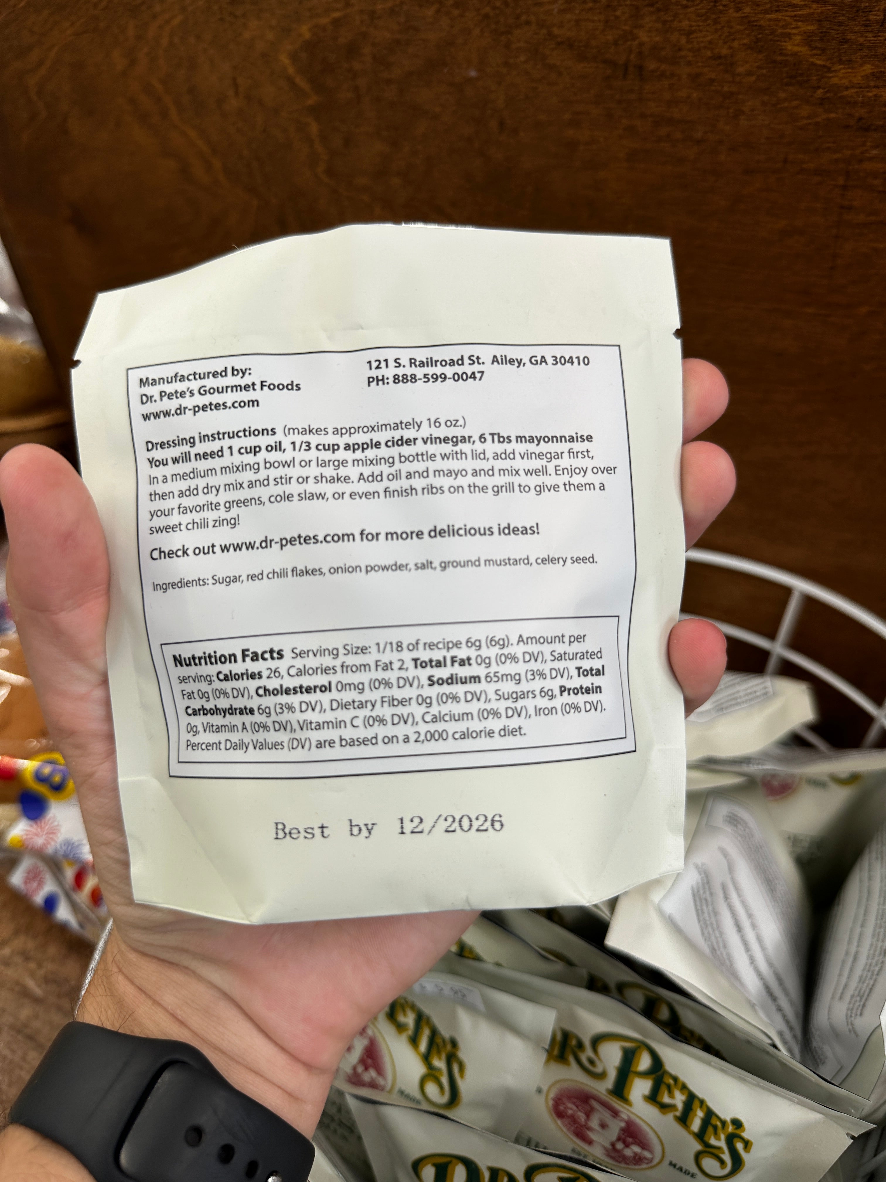 Chili Pepper Dressing Mix By Dr. Pete's